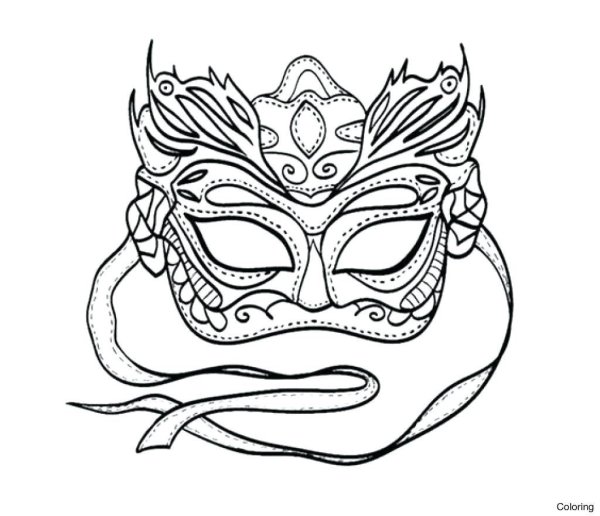 Эскиз маски карнавальной