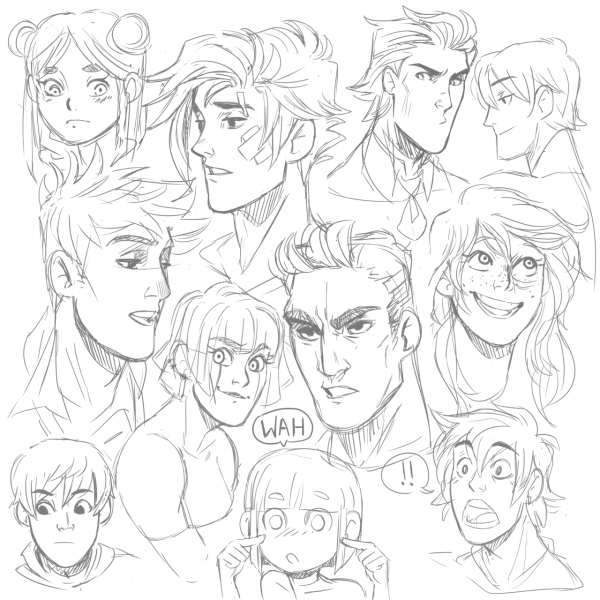 Персонажи для рисования в скетчбуке