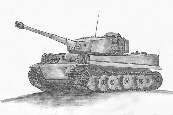 Рисунки танков карандашом