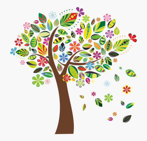 Силуэт дерева