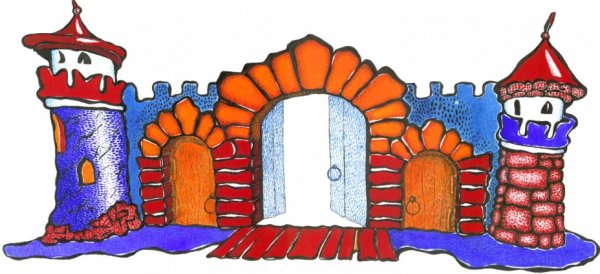 Ворота с замком для детей