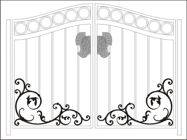 Эскизы кованых ворот
