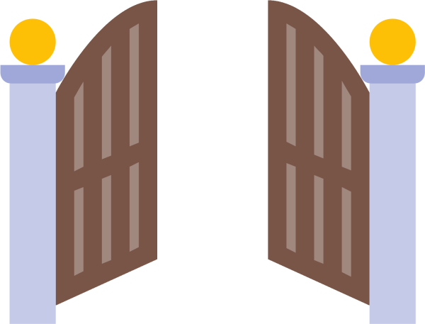 Ворота на прозрачном фоне