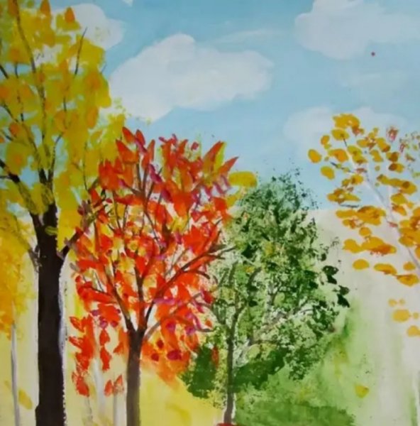 Рисование осень