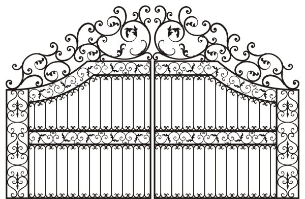 Решетка ограждения металлическая: ОС-т15-00 высотой 0,5 м