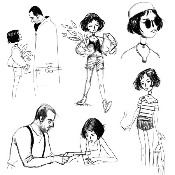 Эскиз Леон и Матильда