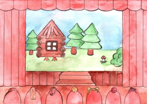 Эскиз декорации легкие