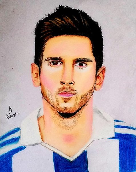Лео Месси портрет