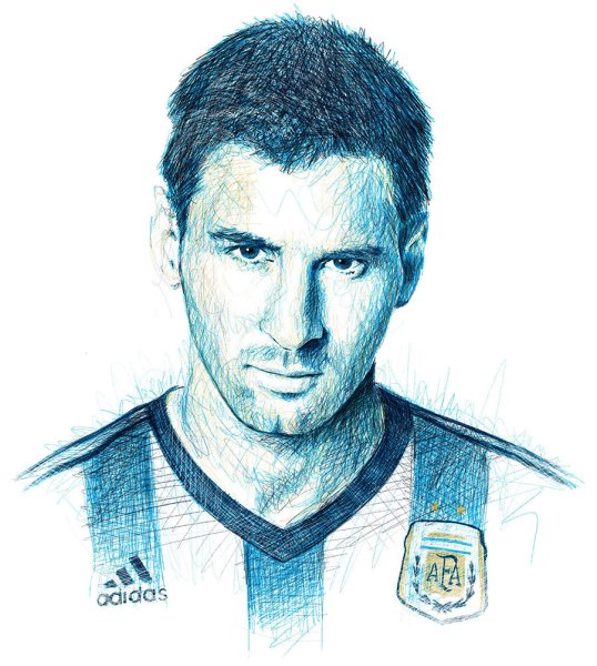 Лионель Месси портрет