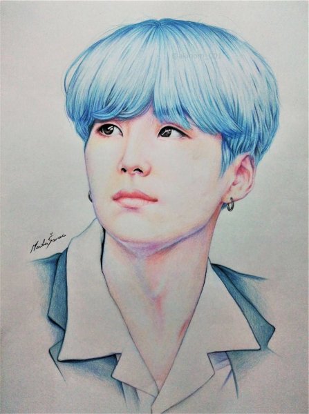 Портрет Юнги из БТС