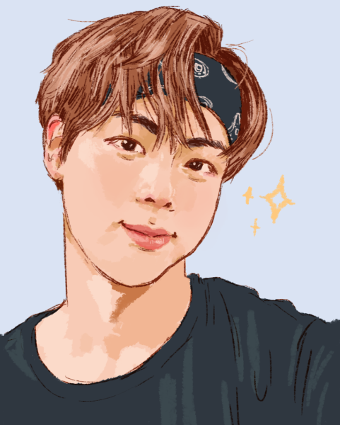 Рисунки BTS Джин