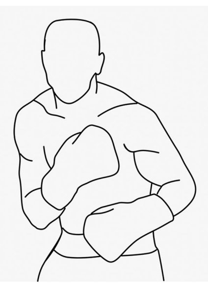 Нарисовать боксера