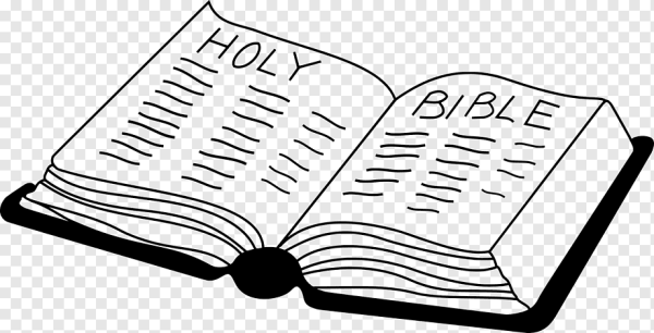Раскрытая Библия рисунок