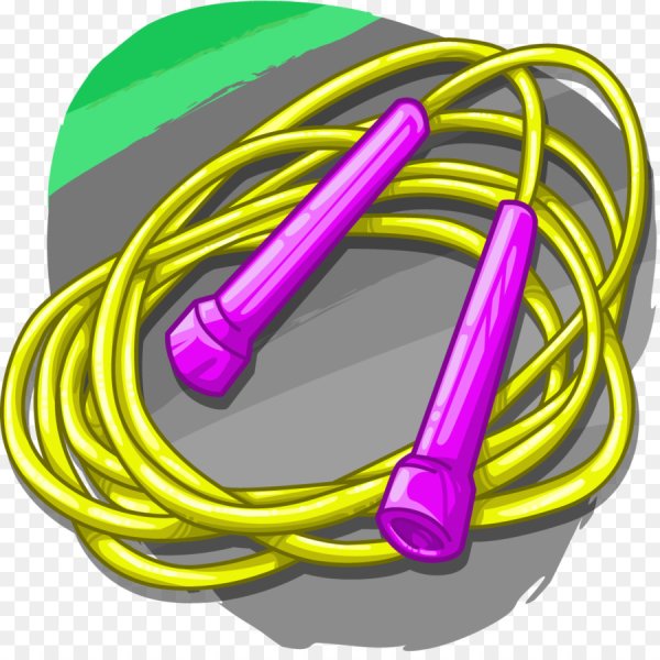 Скакалка на прозрачном фоне