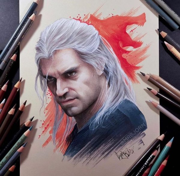 Геральт Нетфликс эскизы