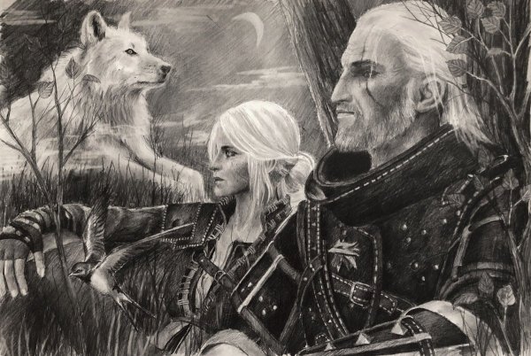 Ведьмак Геральд и Цыри