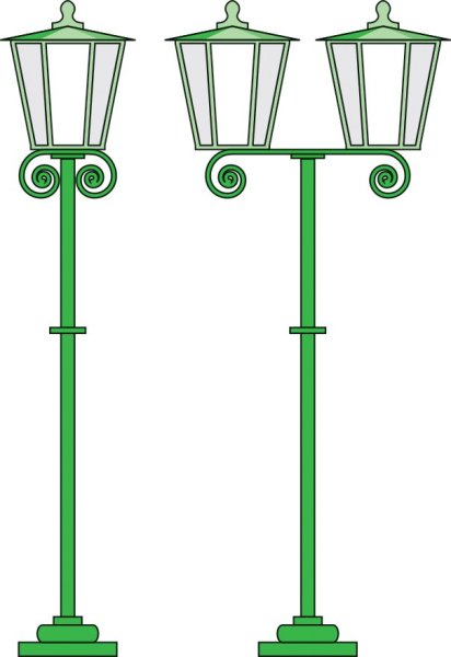 Нарисовать уличный фонарь