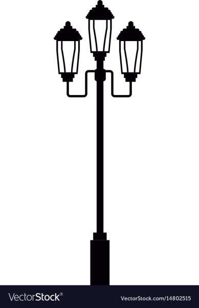 Уличный фонарь рисовать