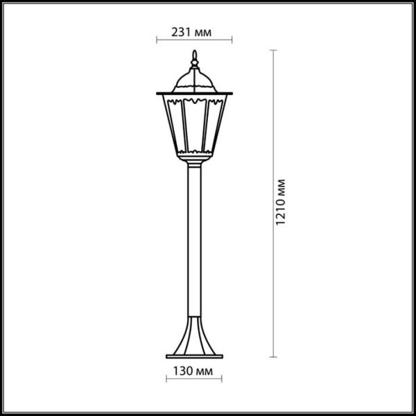 Уличный фонарь на прозрачном фоне