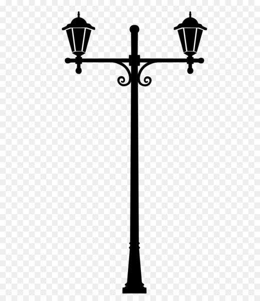 Уличный фонарь силуэт