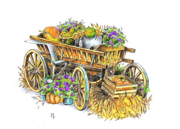 Тележка иллюстрация