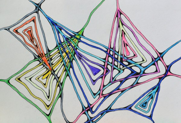 Нейрографика треугольники Пискарев