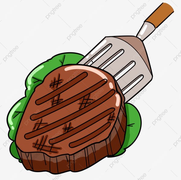 Стейк мультяшный