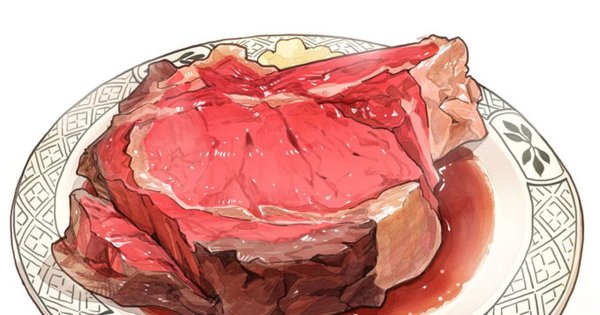 Мясо нарисованное