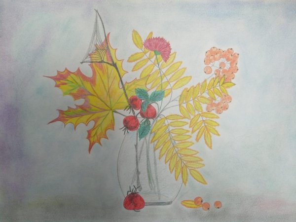 Рисование осенний букет