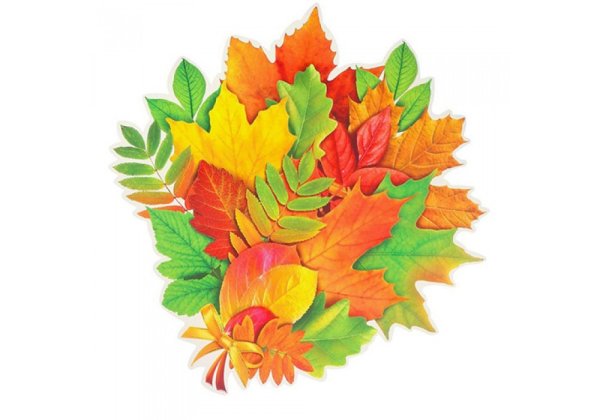 Осенний букет цветными карандашами
