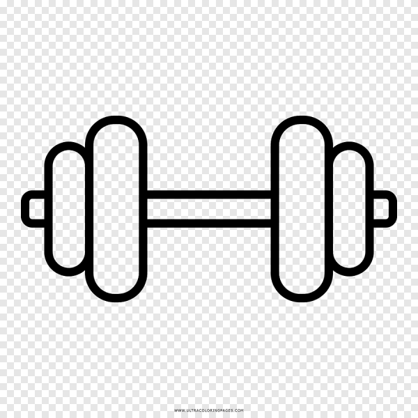 Гантели шаблон