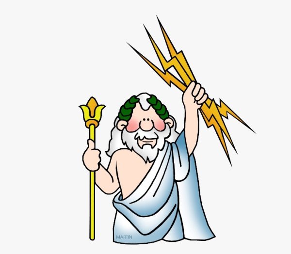 Раскраска боги древней Греции Зевс