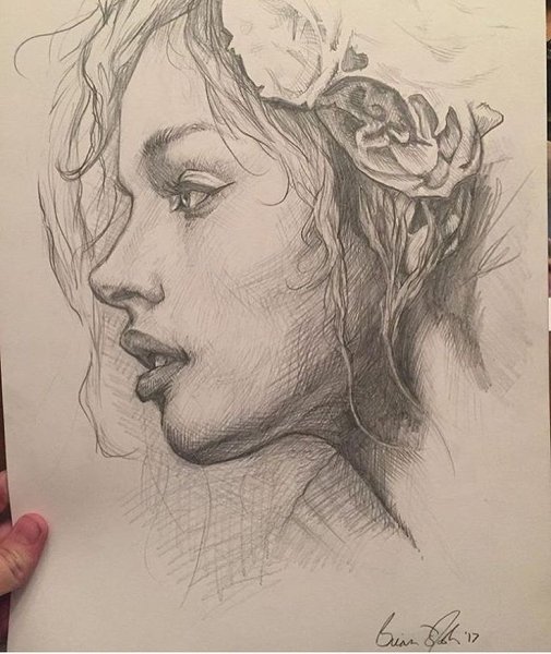 Поэтапное рисование лица в профиль