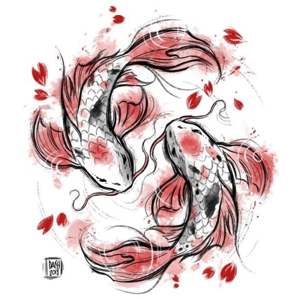 Япония рыбки карпы кои