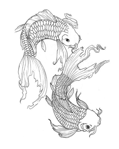 Тату рыбы эскизы