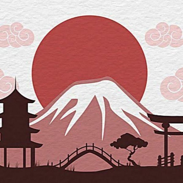 Гора Фудзияма в Японии рисунки