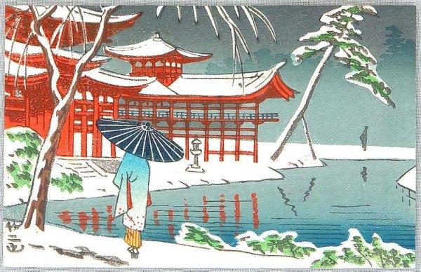 Простые пейзажи в японском стиле