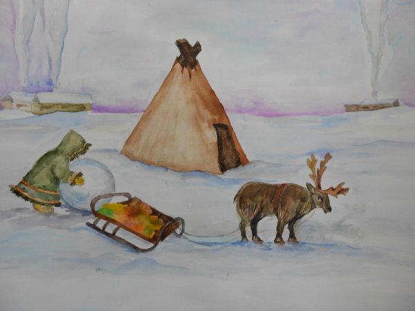 Север рисунок