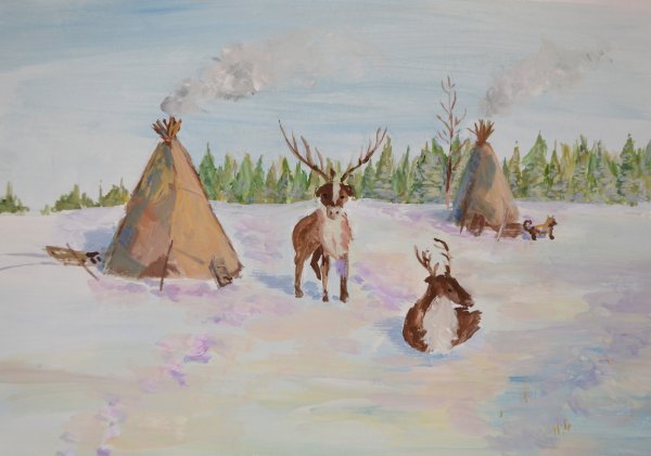 Рисунки связанные с тундрой