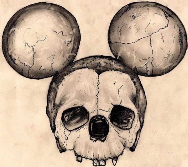 Череп рисунок