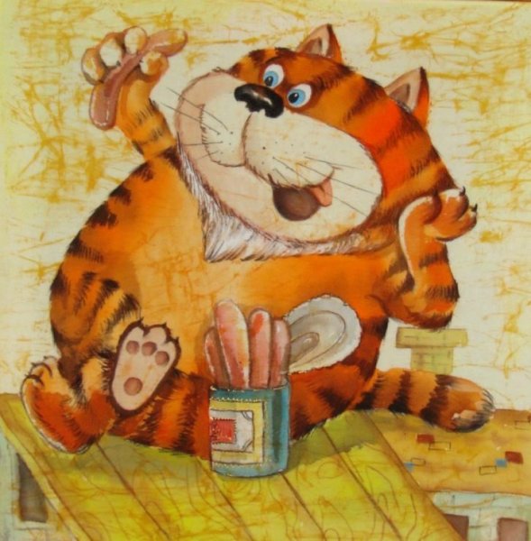 Художник Елена Разина картины коты