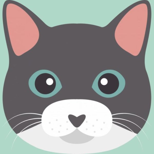 Кошачья мордочка рисунок