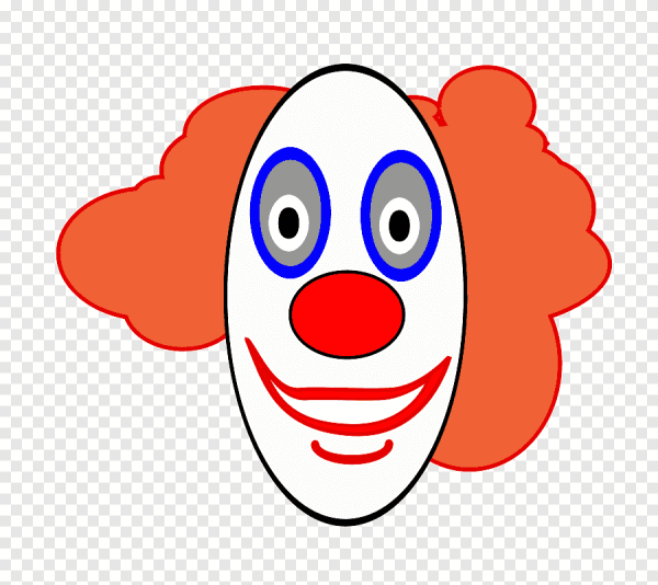 Клоун раскраска