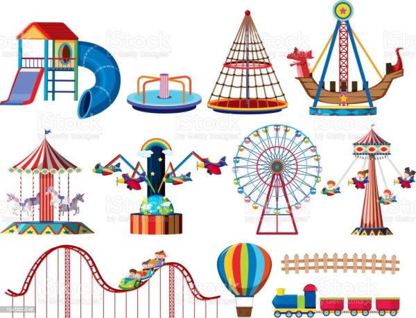 Парк развлечений Векторная иллюстрация