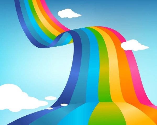 Радуга фон