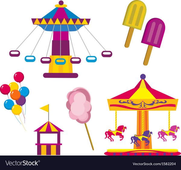 Аппликация парк аттракционов