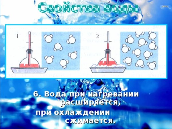 Опыт с нагреванием воды