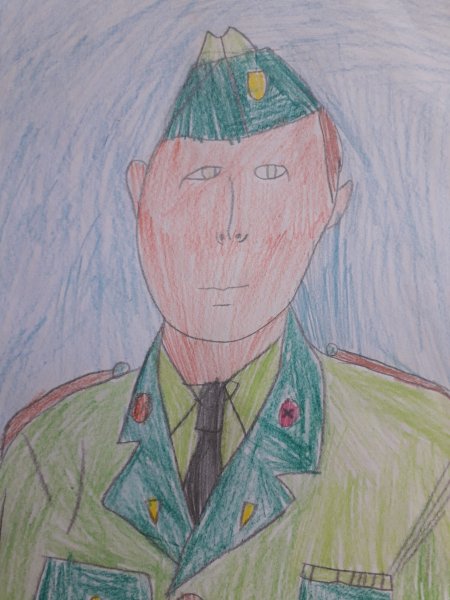 Солдат России рисунок