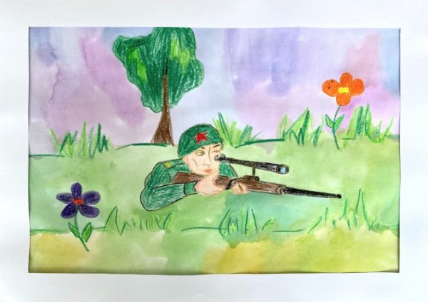 Конкурс рисунков Слава тебе победитель солдат