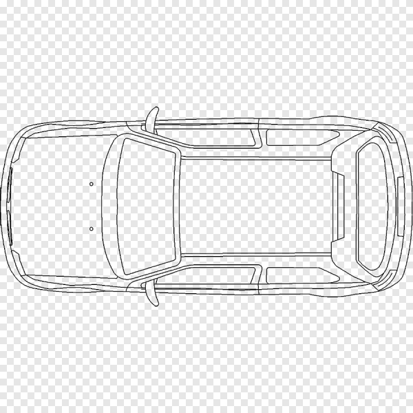 Машина на плане сверху